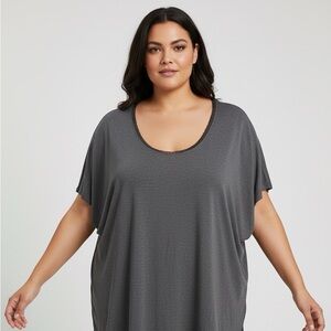 Gray Loose Fit Top